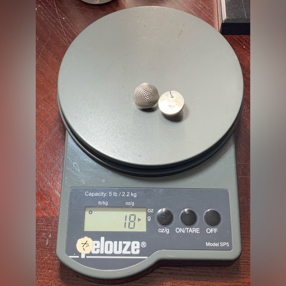 Vintage MEXICO 925 Sterling Silver Dome Round Earrings - Picture 12 of 13